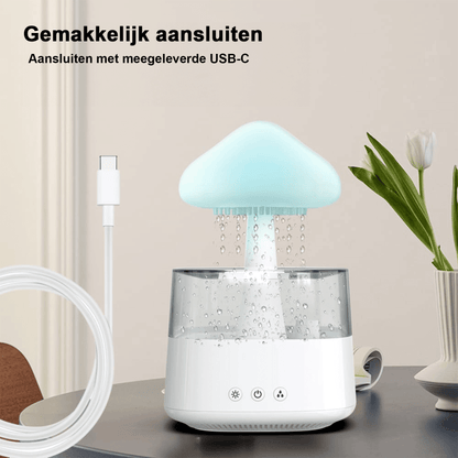 PureRain™  - Rustgevende Regengeluiden - Aroma Diffuser - Sfeerverlichting - Afstandsbediening